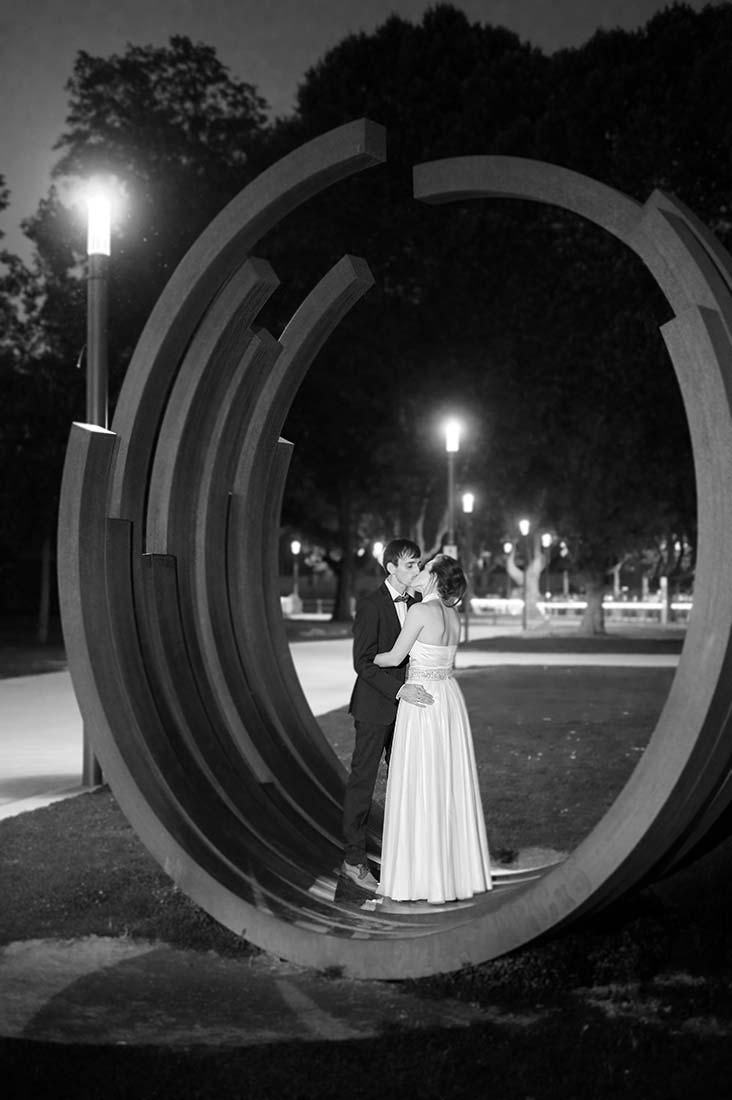 Brautpaar in schwarz-weiß – Hochzeitsfotos Koblenz