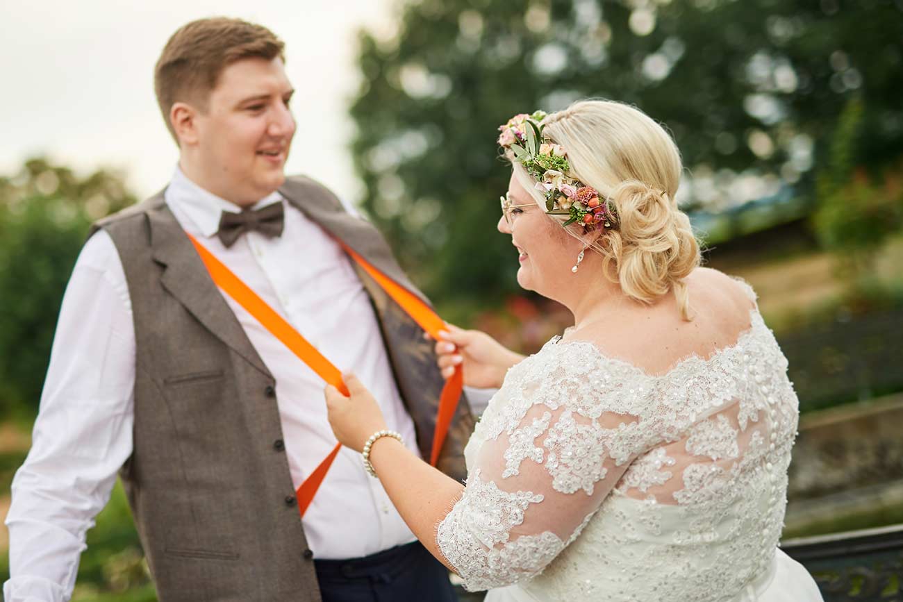 Brautpaar im Abteipark Rommersdorf– Hochzeitsfotos Neuwied